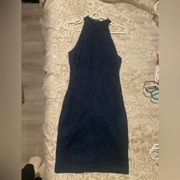 Soprano Dresses | Nordstrom Halter Navy Blue Dress, Size S | Color: Blue | Size: S | Jackielannon's Closet